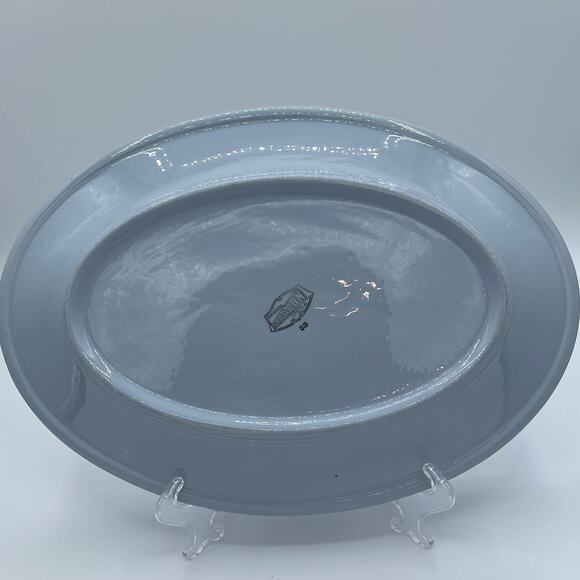 Vintage McNicol Paragon China “Blue Lune” 13” x 9” Oval Plate/ Platter - Picture 3 of 5